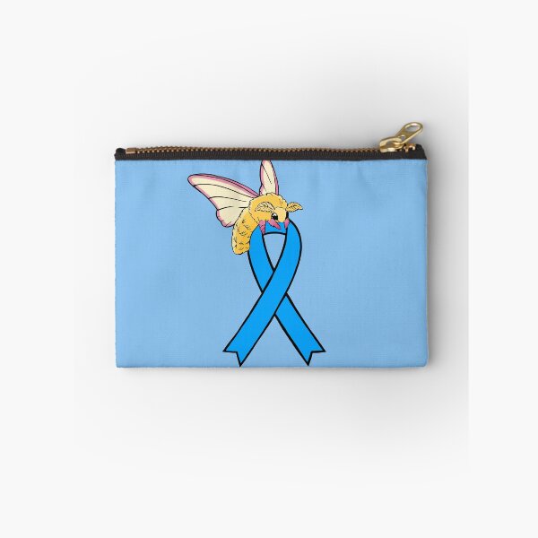 Item preview, Fluffy Moth Awareness Ribbon (blue) designed and sold by Chronic Illness Awareness Shop.