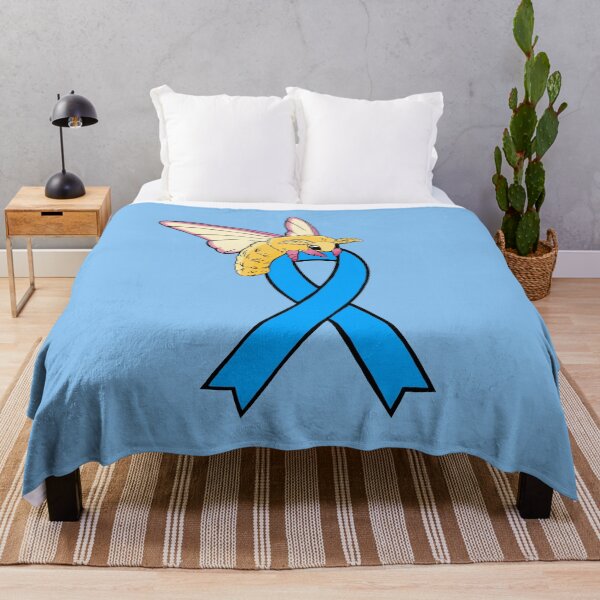 Item preview, Fluffy Moth Awareness Ribbon (blue) designed and sold by CaitlynConnor.