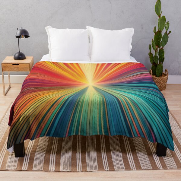 Item preview, Vibrant Abstract Radial Burst in Dynamic Colours designed and sold by RaiyaTees.