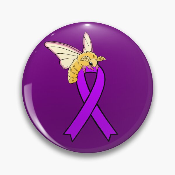Item preview, Fluffy Moth Awareness Ribbon (Purple) designed and sold by CaitlynConnor.