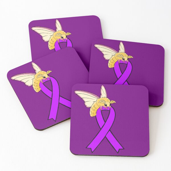 Item preview, Fluffy Moth Awareness Ribbon (Purple) designed and sold by CaitlynConnor.