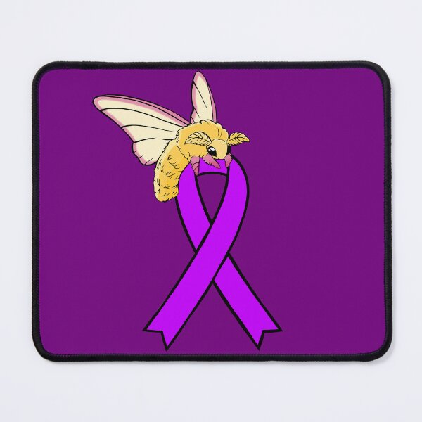 Item preview, Fluffy Moth Awareness Ribbon (Purple) designed and sold by CaitlynConnor.