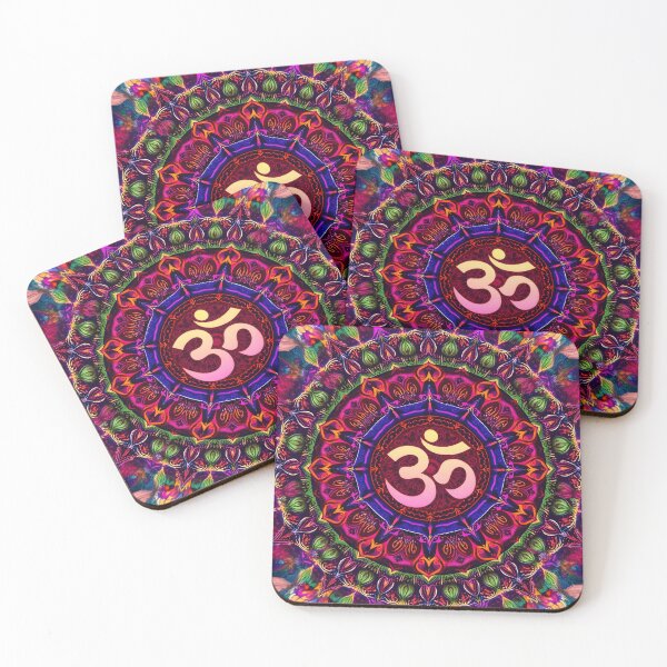 Item preview, Om - Vibrant Om Wall Art with Colorful Mandala Design – Spiritual Decor for Home & Gifting - Psychedelic art designed and sold by The Uphaar Store.