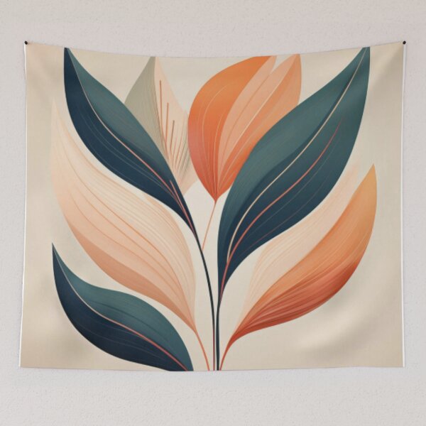 Item preview, Elegant Botanical Abstract with Soft Earthy Tones designed and sold by RaiyaTees.
