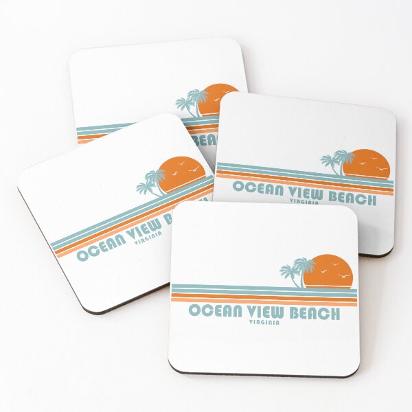 Item preview, Ocean View Beach Virginia Sun Palm Trees designed and sold by Esskay Designs.