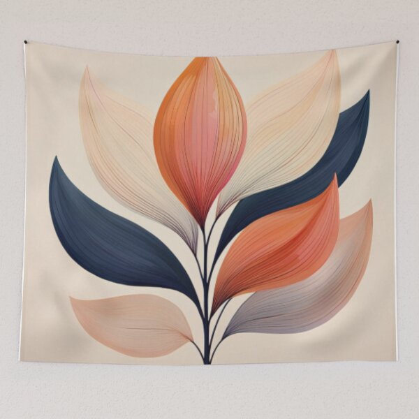 Item preview, Elegant Abstract Botanical Design with Earthy Tones designed and sold by RaiyaTees.