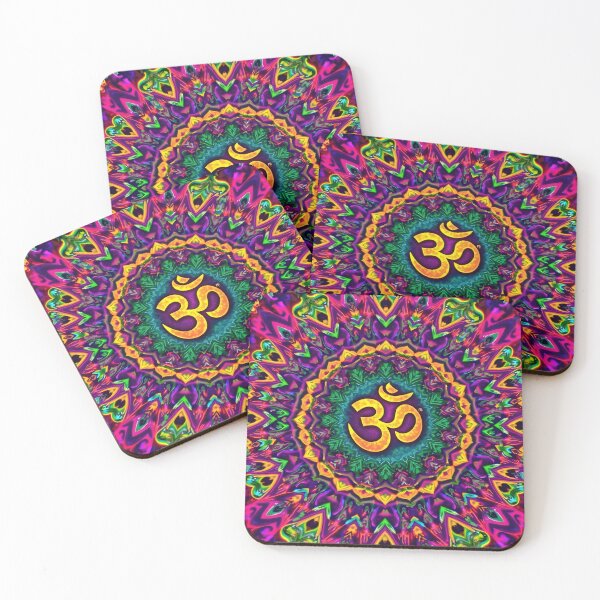 Item preview, Om - Vibrant Om Wall Art with Colorful Mandala Design – Spiritual Decor for Home & Gifting - Psychedelic art designed and sold by The Uphaar Store.