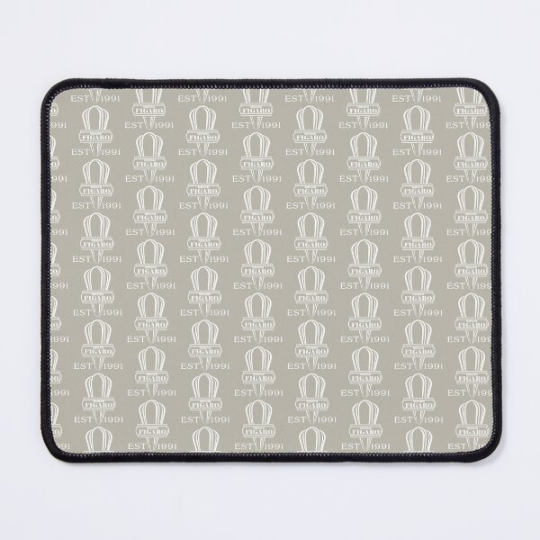 Item preview, Topaz Mist Nissan Figaro Fleur De Lys - Design 17 - Artwork in White designed and sold by thefigarostore.