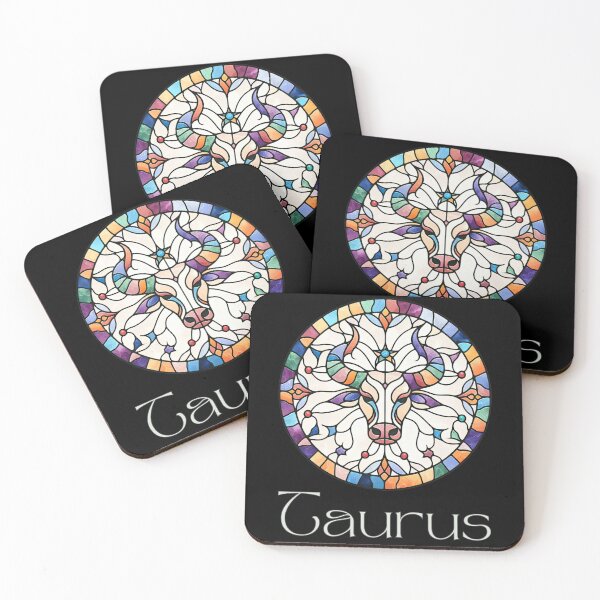 Item preview, Taurus Horoscope Sign - Zodiac Stained Glass designed and sold by DreamsArtwear.