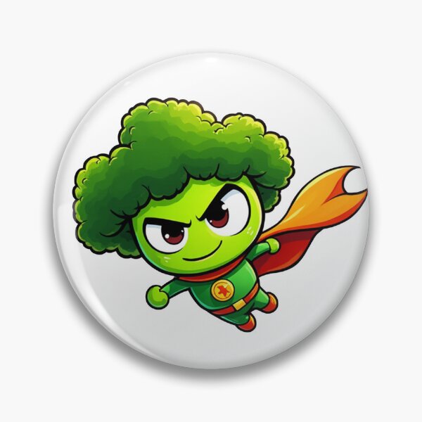 Item preview, "Super Broccoli – Heroic & Funny Design" designed and sold by AVCART.