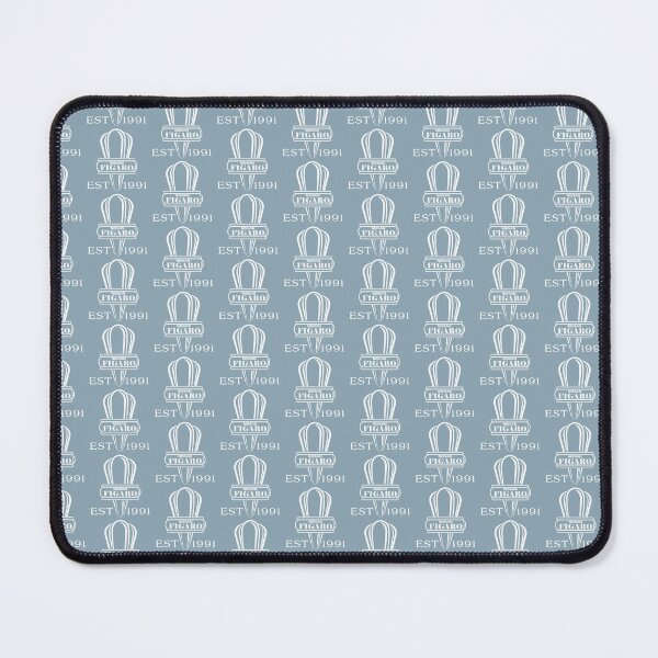 Item preview, Pale Aqua Nissan Figaro Fleur De Lys - Design 17 - Artwork in White designed and sold by thefigarostore.