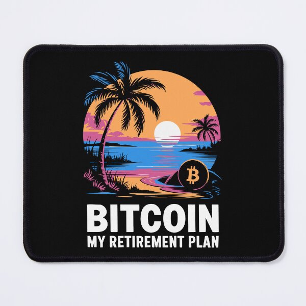 Item preview, Bitcoin Retirement Plan Tropical Beach Crypto Humor designed and sold by w1ckerman.