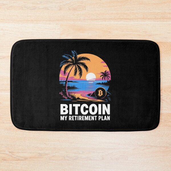 Item preview, Bitcoin Retirement Plan Tropical Beach Crypto Humor designed and sold by w1ckerman.
