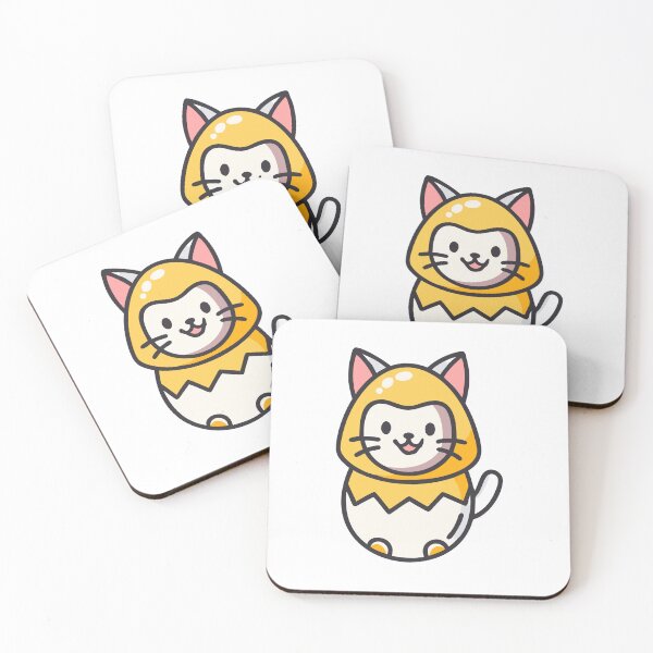 Item preview, Cute Cat Hatching from the Egg - Kitty with Chick Costume designed and sold by Bleak Shirt.