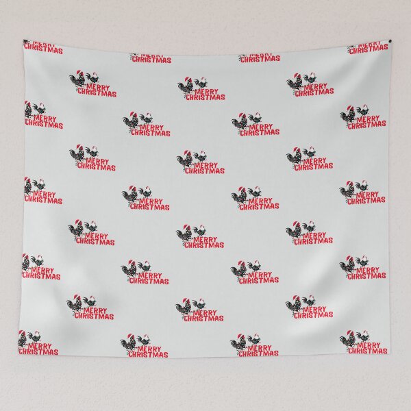Item preview, Merry Christmas country life, vintage style poultry farm  designed and sold by coloursforkids.
