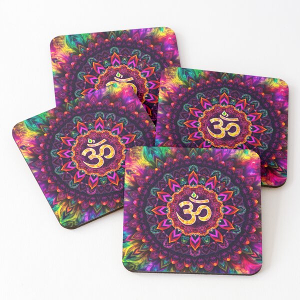 Item preview, Om - Vibrant Om Wall Art with Colorful Mandala Design – Spiritual Decor for Home & Gifting - Psychedelic art designed and sold by The Uphaar Store.