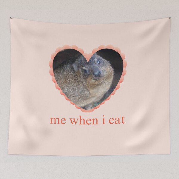 Item preview, Rock Hyrax Awawa Love Heart designed and sold by matchamoonshop.