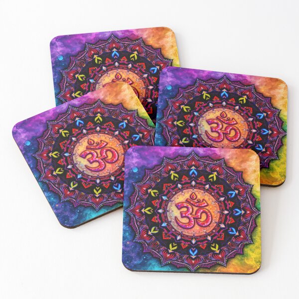 Item preview, Om - Vibrant Om Wall Art with Colorful Mandala Design – Spiritual Decor for Home & Gifting - Psychedelic art designed and sold by The Uphaar Store.