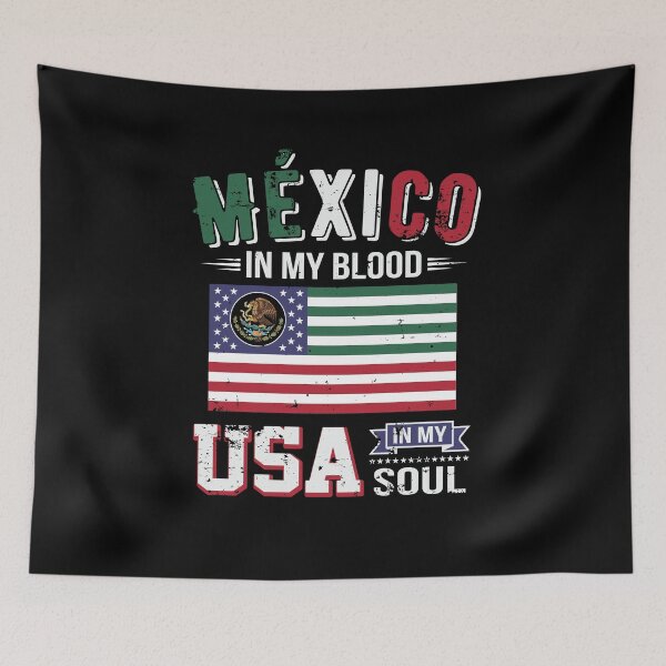 Item preview, Mexico in My Blood, USA in My Soul designed and sold by Ryan Jay Cruz.