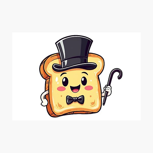Item preview, "Toast Gentleman – Classy & Funny Design" designed and sold by AVCART.