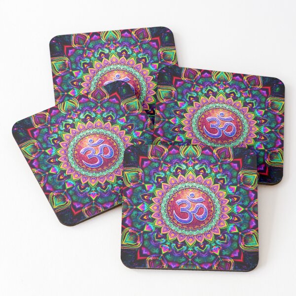 Item preview, Om - Vibrant Om Wall Art with Colorful Mandala Design – Spiritual Decor for Home & Gifting - Psychedelic art designed and sold by The Uphaar Store.