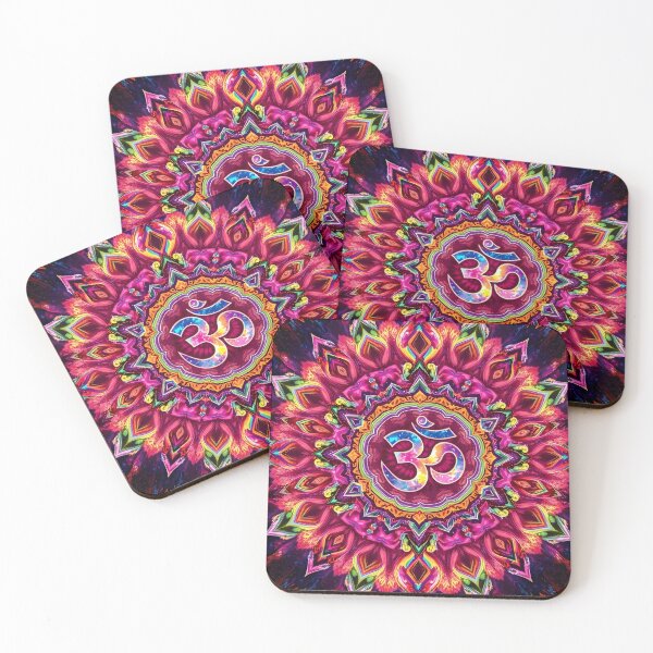 Item preview, Om - Vibrant Om Wall Art with Colorful Mandala Design – Spiritual Decor for Home & Gifting - Psychedelic art designed and sold by The Uphaar Store.