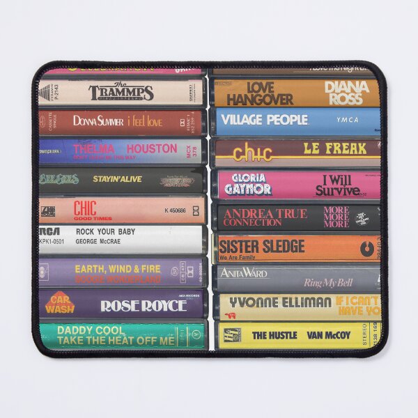 Item preview, Greatest Disco Music of all Time - Disco Anthems Cassette Print designed and sold by Mr Mustard Prints.