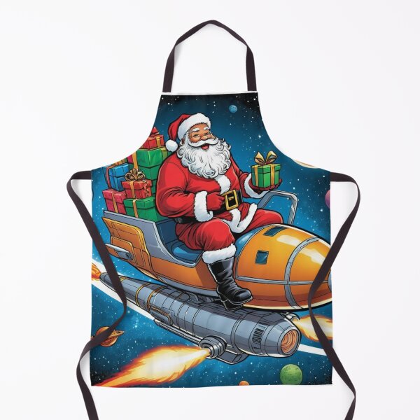 Item preview, Santa Claus Riding on a Spaceship designed and sold by ArtsyTeegee.