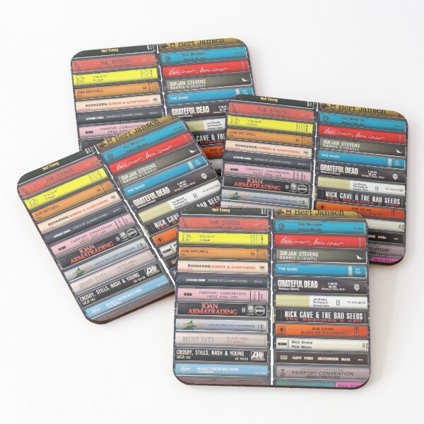 Item preview, Greatest Folk Music of All Time - Folk Cassette Print designed and sold by Mr Mustard Prints.