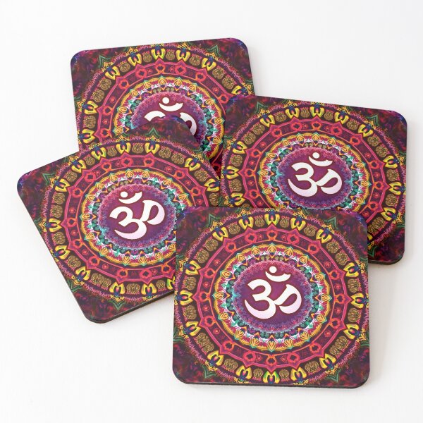 Item preview, Om - Vibrant Om Wall Art with Colorful Mandala Design – Spiritual Decor for Home & Gifting - Psychedelic art designed and sold by The Uphaar Store.