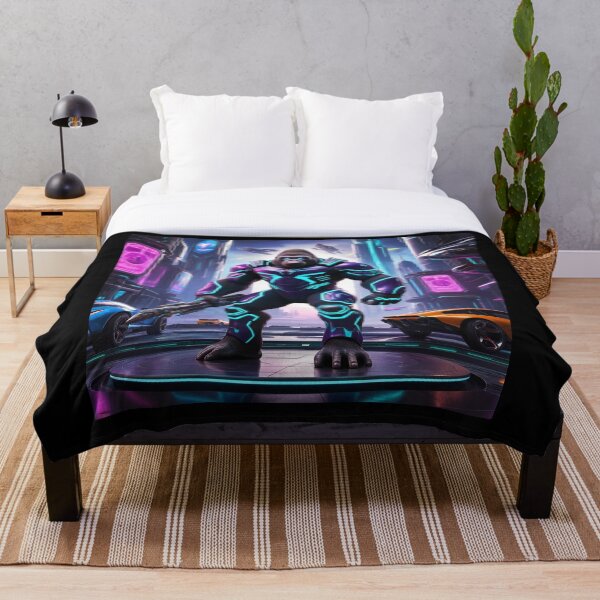 Item preview, Gorila ciberpunk futurista con exoesqueleto designed and sold by MrTrendyDesigns.