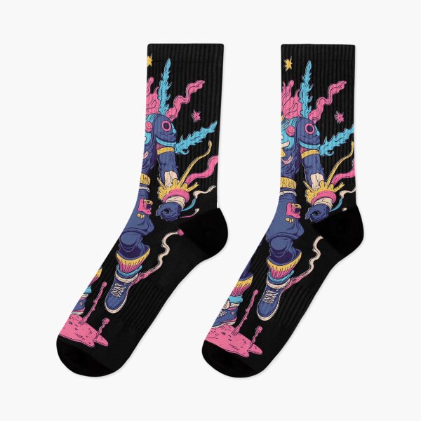Artikelvorschau, Neon Cosmic Guardian – Lebendige Sci-Fi-Kunst für Mode und Dekor entworfen und verkauft von SciFimani.