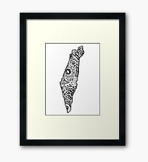 Hipster Israel Zentangle Framed Print
