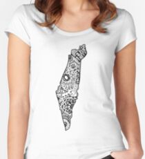 Hipster Israel Zentangle Women's Fitted Scoop T-Shirt