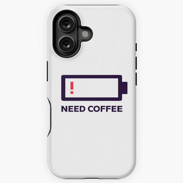 Item preview, Low Battery, Need Coffee designed and sold by Bleak Shirt.