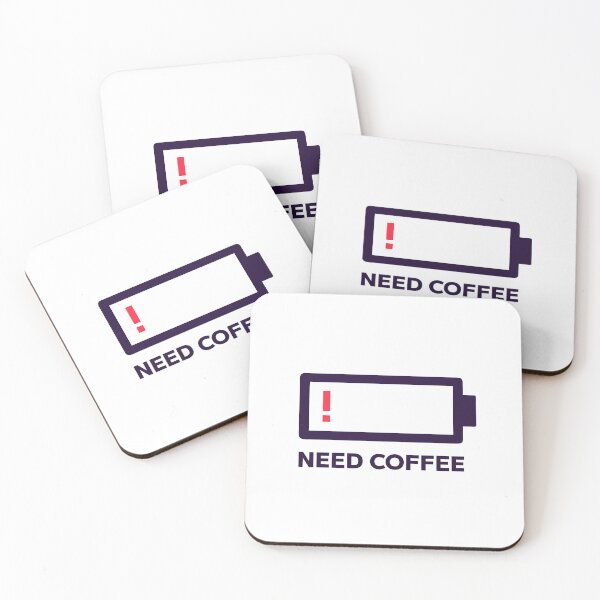 Item preview, Low Battery, Need Coffee designed and sold by Bleak Shirt.