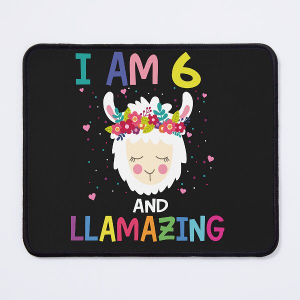 Item preview, I Am 6 and Llamazing - Cute 6th Birthday Llama Design designed and sold by Tujzui.
