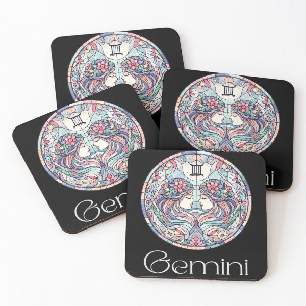 Item preview, Gemini Horoscope Sign - Zodiac Stained Glass designed and sold by DreamsArtwear.