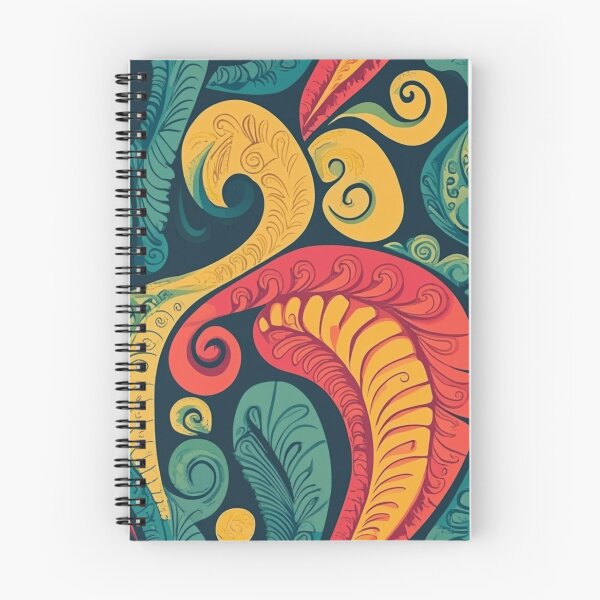 Artikelvorschau, Neuseeland Māori Paua Muster Koru Design 143 entworfen und verkauft von GrinGalore.