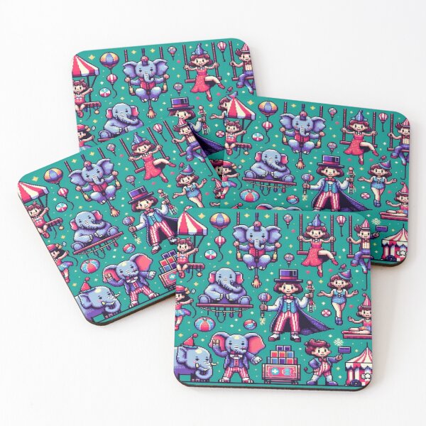Item preview, Circus Spectacle Pixel Doodles designed and sold by Imaginarium of Chaos falcon88 .