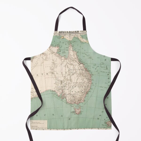 Item preview, Vintage Topographic Map of Australia (1868) designed and sold by Leilaarros.