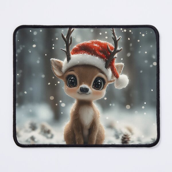 Item preview, Winter Magic: Cute Christmas Deer in the Snow designed and sold by CapybaraCompany.