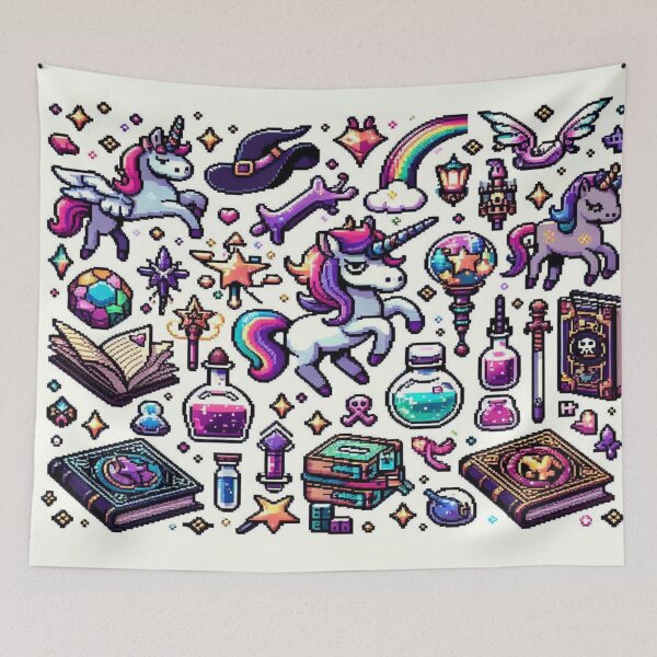 Item preview, Fantasy Magic Pixel Doodles designed and sold by Imaginarium of Chaos falcon88 .
