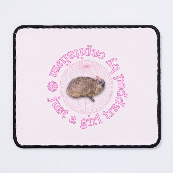 Item preview, Rock Hyrax "Just a Girl Trapped by Capitalism" Coquette designed and sold by matchamoonshop.