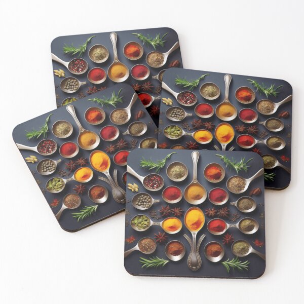 Item preview, Vibrant Culinary Spice Arrangement with Artistic Flair designed and sold by RaiyaTees.