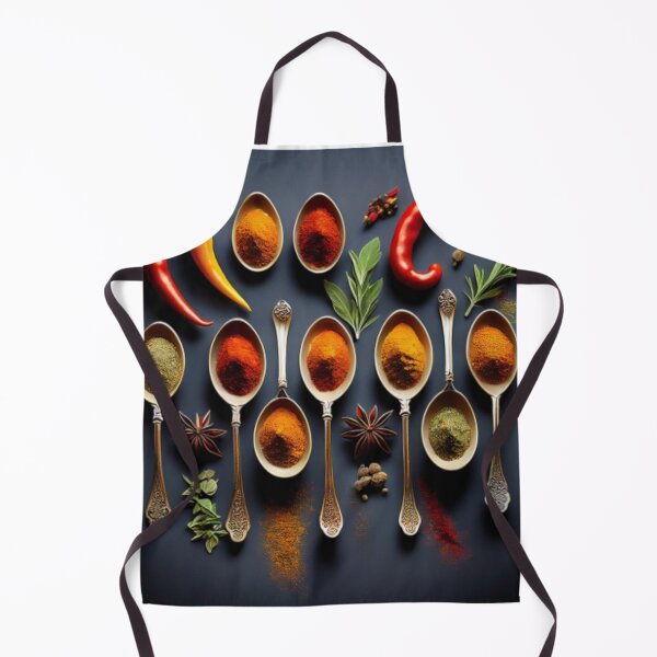 Item preview, Elegant Culinary Spice and Herb Arrangement with Vibrant Peppers designed and sold by RaiyaTees.