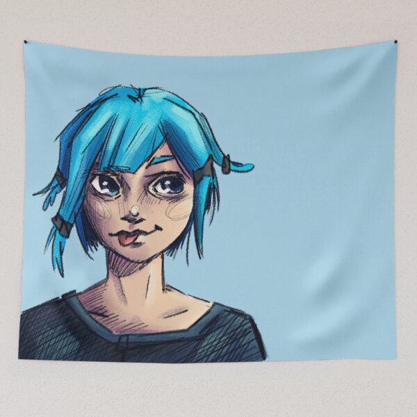 Item preview, Blue hair girl designed and sold by LaPika.