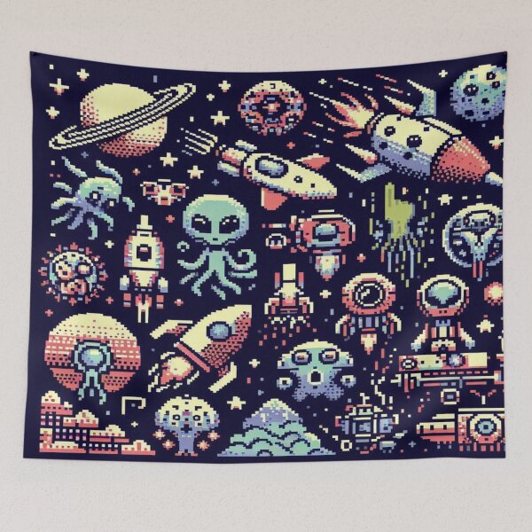 Item preview, Galactic Pixel Doodles designed and sold by Imaginarium of Chaos falcon88 .