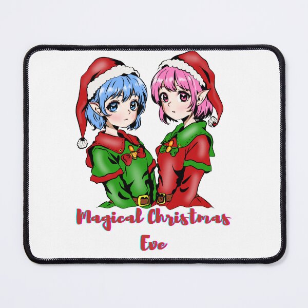 Item preview, Elven Twins in Holiday Spirit. Twin elves designed and sold by Mascarad.