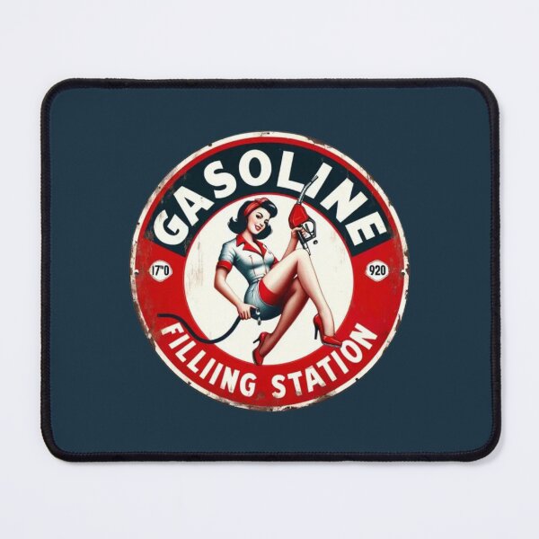 Item preview, Retro Style Gasoline Metal Sign designed and sold by FutureTraveller.